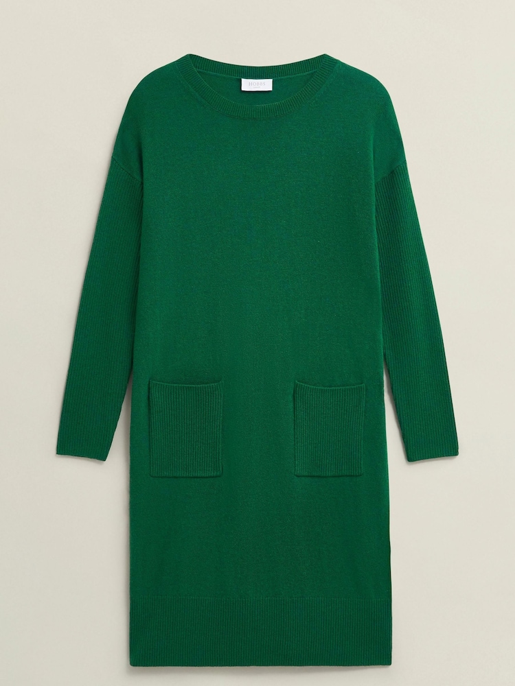 Hobbs Green Devora Knitted Dress - Image 4 of 4