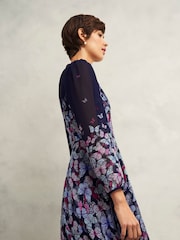 Hobbs Blue Petite Aurora Dress - Image 3 of 4