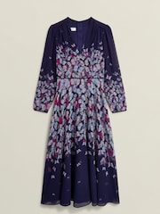 Hobbs Blue Petite Aurora Dress - Image 4 of 4