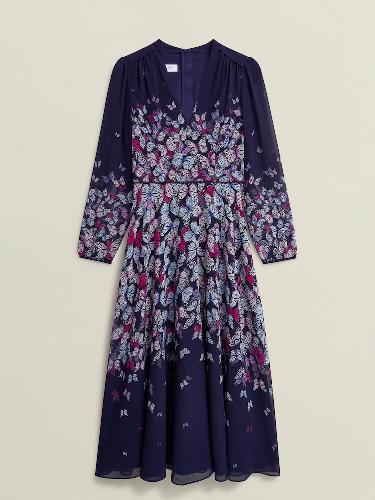 Hobbs Blue Petite Aurora Dress - Image 4 of 4