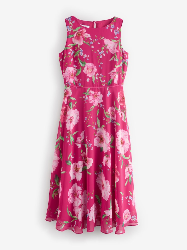 Hobbs Pink Petite Carly Dress - Image 1 of 1