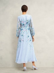 Hobbs Blue Petite Caversham Dress - Image 3 of 4