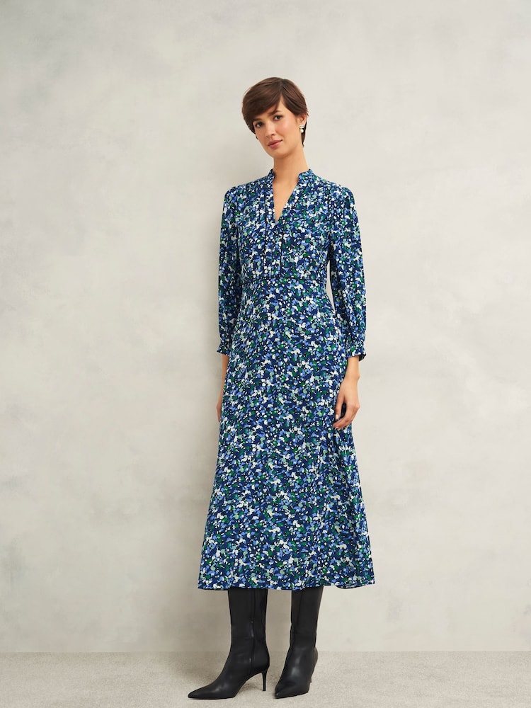 Hobbs Green Iris Dress - Image 1 of 4
