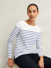 Hobbs Blue Constance 100% Cotton Top - Image 1 of 4