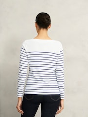 Hobbs Blue Constance 100% Cotton Top - Image 2 of 4