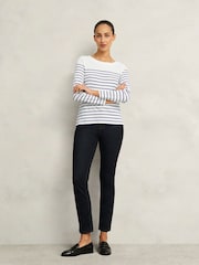 Hobbs Blue Constance 100% Cotton Top - Image 3 of 4