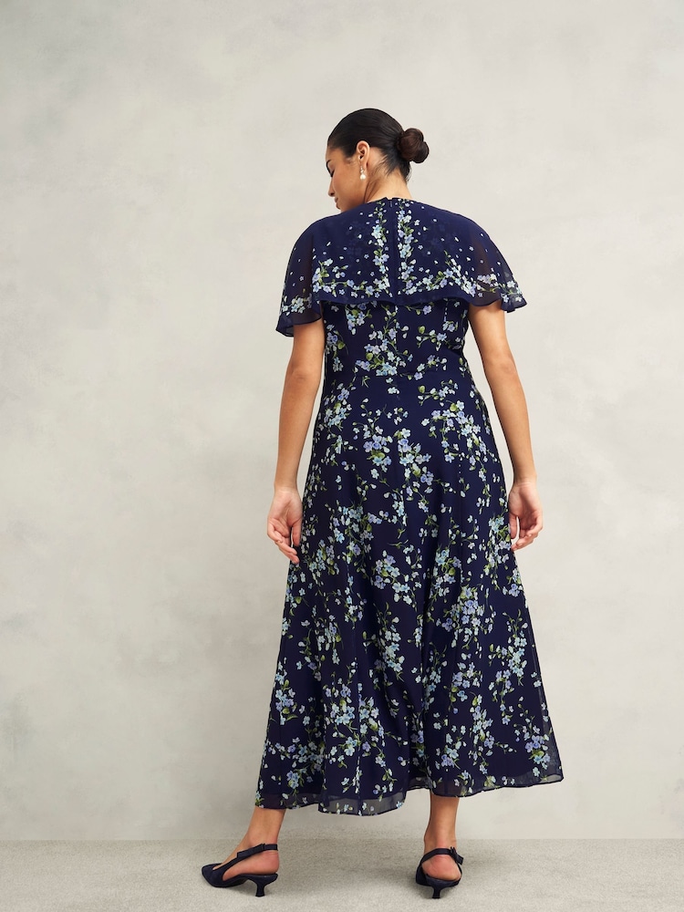 Hobbs Blue Petite Rosella Dress - Image 2 of 4