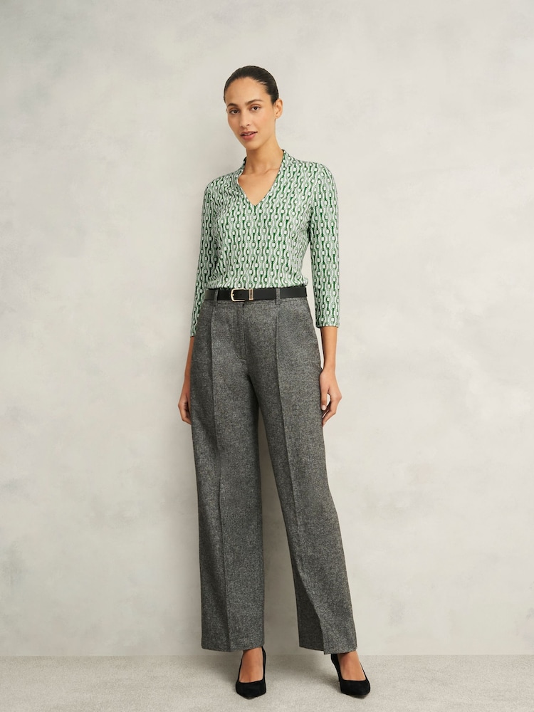 Hobbs Green Aimee Printed Top - Image 1 of 4 Hobbs Green Aimee Printed Top - Image 1 of 4