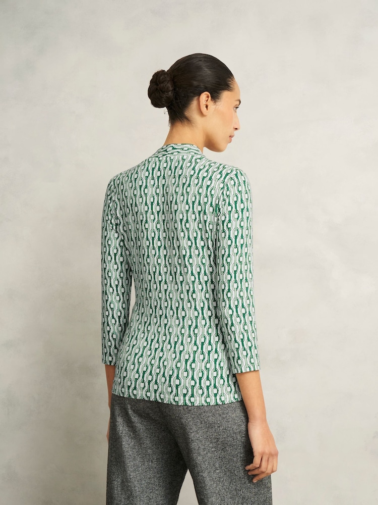 Hobbs Green Aimee Printed Top - Image 2 of 4