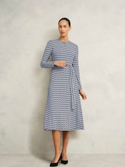 Hobbs Blue Petite Dakota Dress - Image 1 of 4