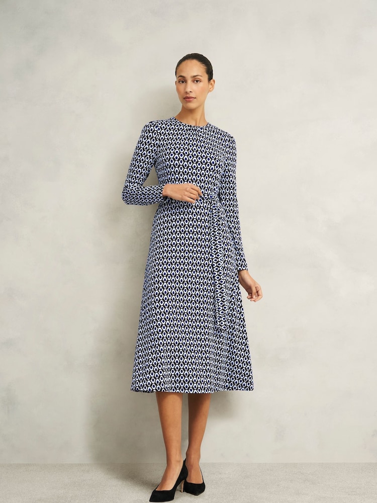 Hobbs Blue Petite Dakota Dress - Image 1 of 4