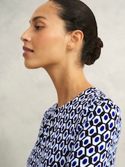 Hobbs Blue Petite Dakota Dress - Image 3 of 4