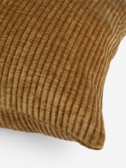 Ochre Yellow 59 x 59cm Corded Chenille Cushion - Image 5 of 5