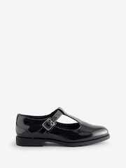 Clarks Black Patent Wide Fit (G) Older Girls Tapa Hope Mary Jane Shoes - Image 1 of 1
