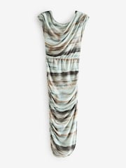 Jolie Moi Blue Lois Off Shoulder Bodycon Dress - Image 8 of 8