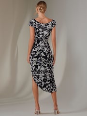 Jolie Moi Black Lois Off Shoulder Bodycon Dress - Image 2 of 8