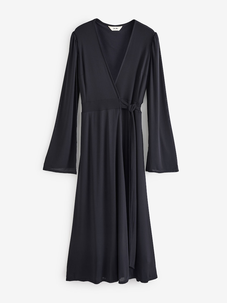 Jolie Moi Navy Amira Cape Maxi Dress - Image 7 of 7