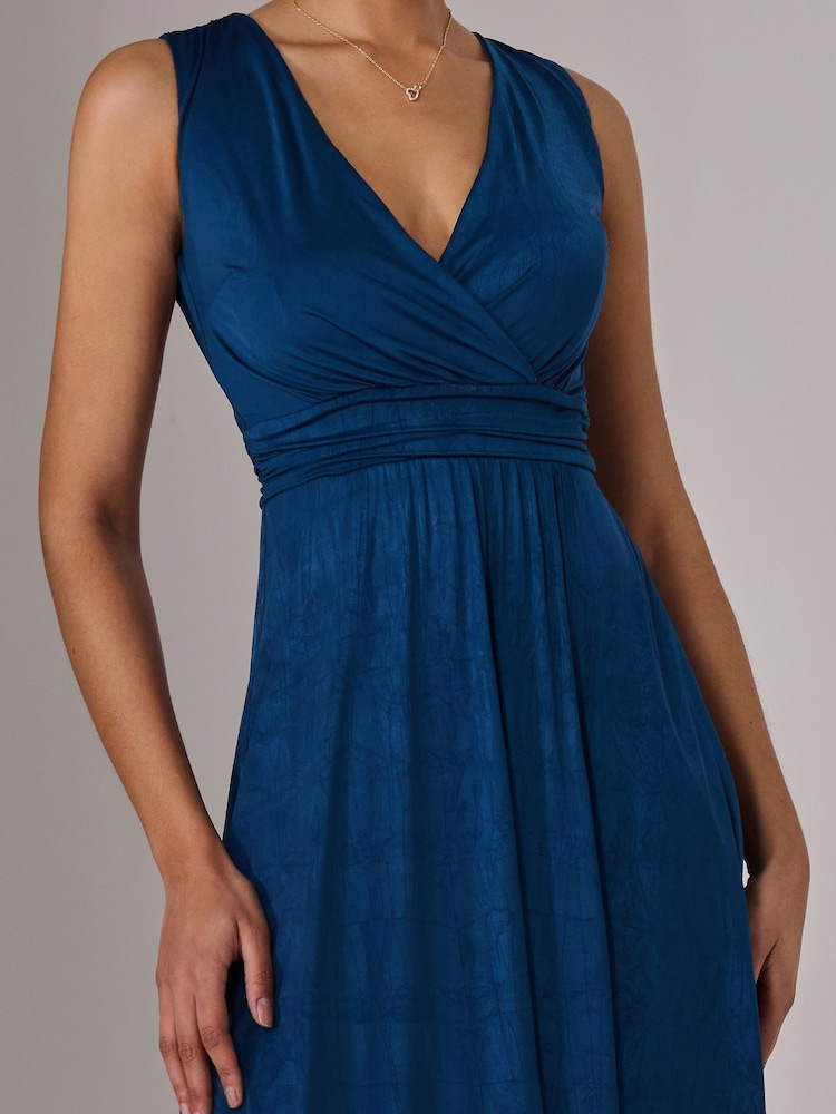 Buy Jolie Moi Navy Blue Ella Wrap Bodice Jersey Dress from Next Chile
