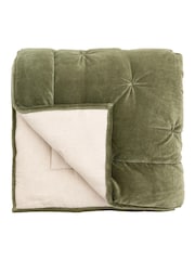 Gallery Home Green Opulent Velvet 100% Cotton Bedspread - Image 1 of 3