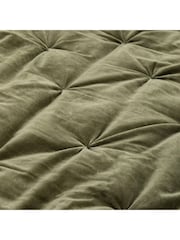 Gallery Home Green Opulent Velvet 100% Cotton Bedspread - Image 2 of 3