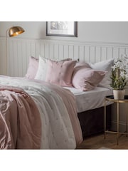 Gallery Home Pink Stitch 100% Cotton Bedspread - Image 1 of 4