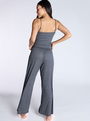 رمادي - Boux Avenue Rib Mono Heart Cami & Pants Pyjamas Set - صورة 2 من 5