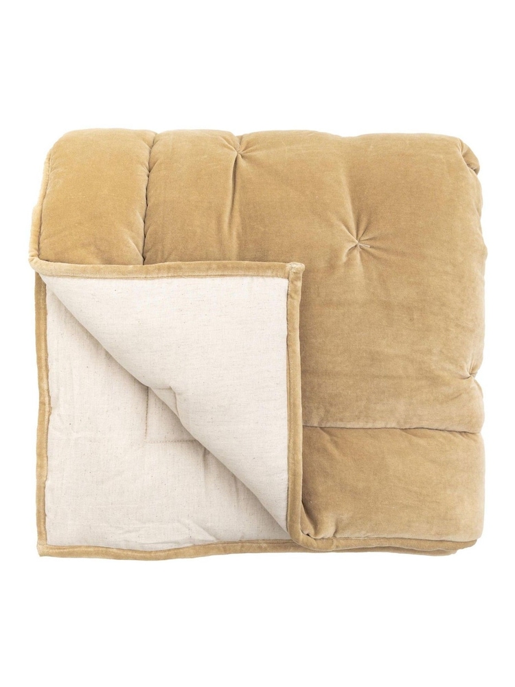 Gallery Home Sand Opulent Velvet 100% Cotton Bedspread - Image 1 of 3 Gallery Home Sand Opulent Velvet 100% Cotton Bedspread - Image 1 of 3