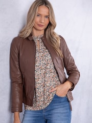 Lakeland Leather Brown Threlkeld Jacket - Image 1 of 9