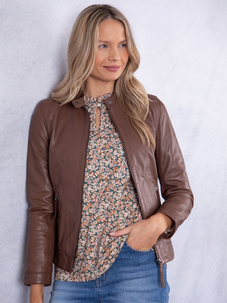 Lakeland Leather Brown Threlkeld Jacket - Image 6 of 9