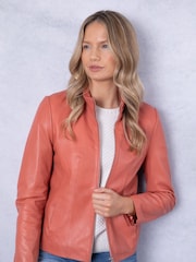 Lakeland Leather Orange Fairhill Jacket - Image 1 of 7