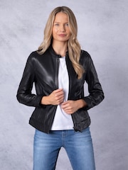 Lakeland Leather Black Threlkeld Jacket - Image 1 of 9