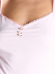 وردي - Boux Avenue Rib Mono Heart Cami & Pants Pyjamas Set - صورة 5 من 5