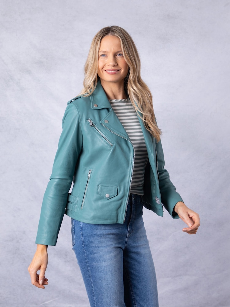 Lakeland Leather Banks Biker Jacket - Imagen 1 de 8 Lakeland Leather Banks Biker Jacket - Imagen 1 de 8