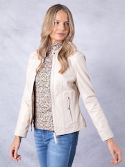 Lakeland Leather Parchment Threlkeld Jacket - Image 8 of 9