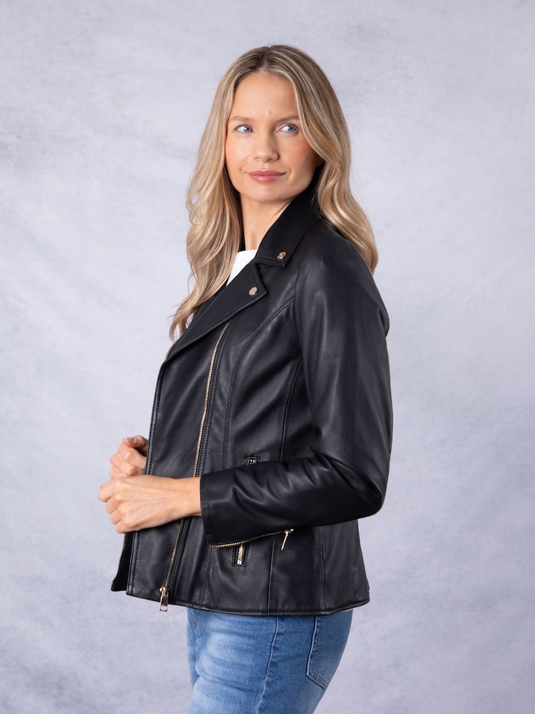 Черный - Байкерская куртка Lakeland Leather Knotts - Изображение 9 из 9