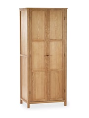 Julian Bowen Oak Coxmoor Double Wardrobe - Image 2 of 10