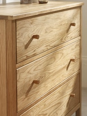 Julian Bowen Oak Coxmoor Drawer 3 Drawer Chest - Image 7 of 10