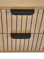 Julian Bowen Beige Sia 2 Drawer Bedside - Image 5 of 8