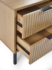 Julian Bowen Beige Sia 2 Drawer Bedside - Image 6 of 8