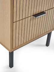 Julian Bowen Beige Sia 2 Drawer Bedside - Image 7 of 8