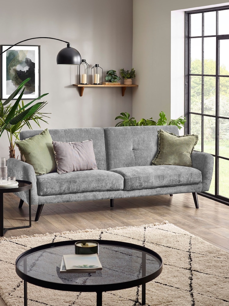 Julian Bowen Grey Monza Sofa Bed - Image 1 of 7