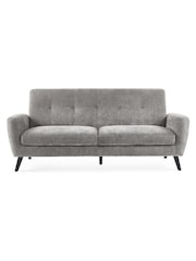 Julian Bowen Grey Monza 3 Seater Sofa - Image 3 of 10