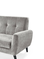 Julian Bowen Grey Monza 3 Seater Sofa - Image 9 of 10