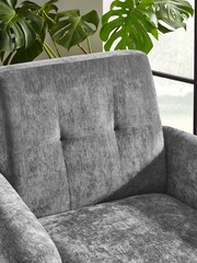 Julian Bowen Grey Monza Chair - Image 5 of 8