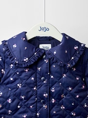 JoJo Maman Bébé Blue Quilted Jacket - Image 3 of 5