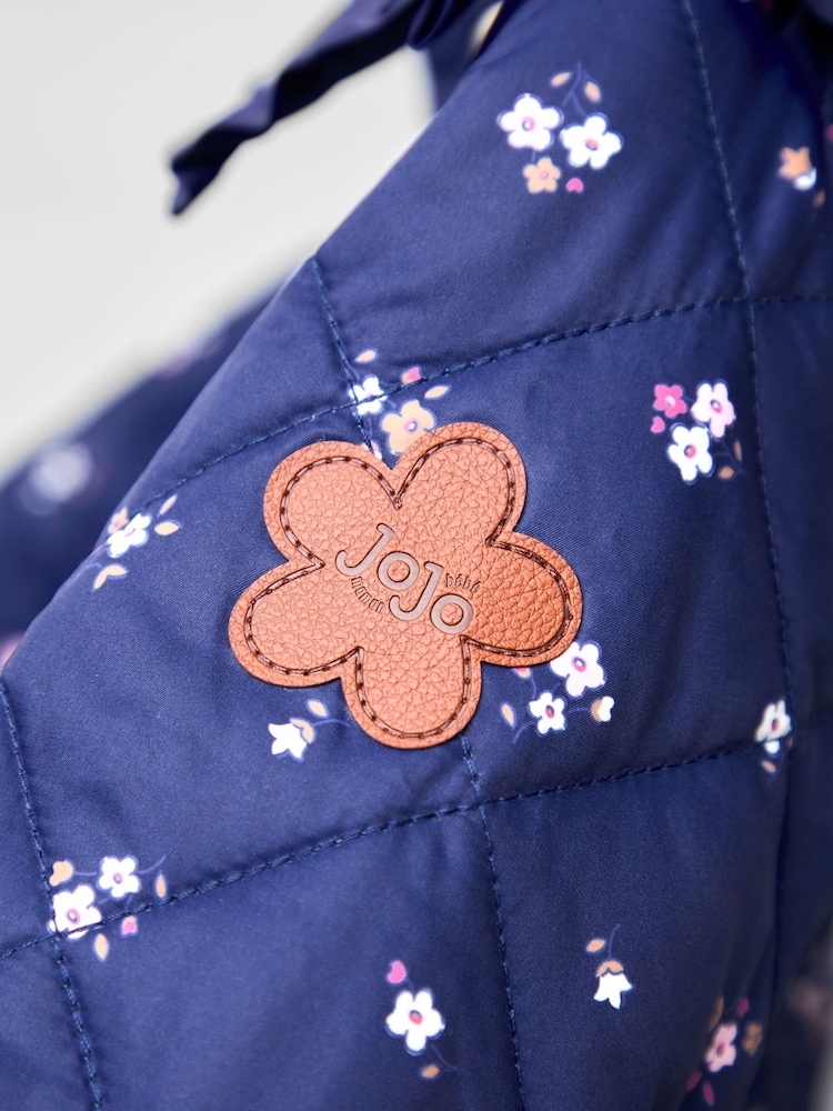 JoJo Maman Bébé Blue Quilted Jacket - Image 5 of 5 JoJo Maman Bébé Blue Quilted Jacket - Image 5 of 5