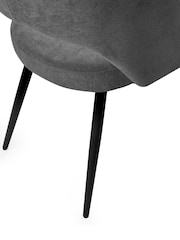 Julian Bowen Set of 2 Onyx Ella Dining Chairs - Image 10 of 11