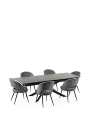 Julian Bowen Set of 2 Onyx Ella Dining Chairs - Image 11 of 11
