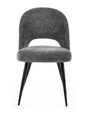 Julian Bowen Set of 2 Onyx Ella Dining Chairs - Image 4 of 6