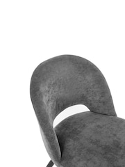 Julian Bowen Set of 2 Onyx Ella Dining Chairs - Image 5 of 6